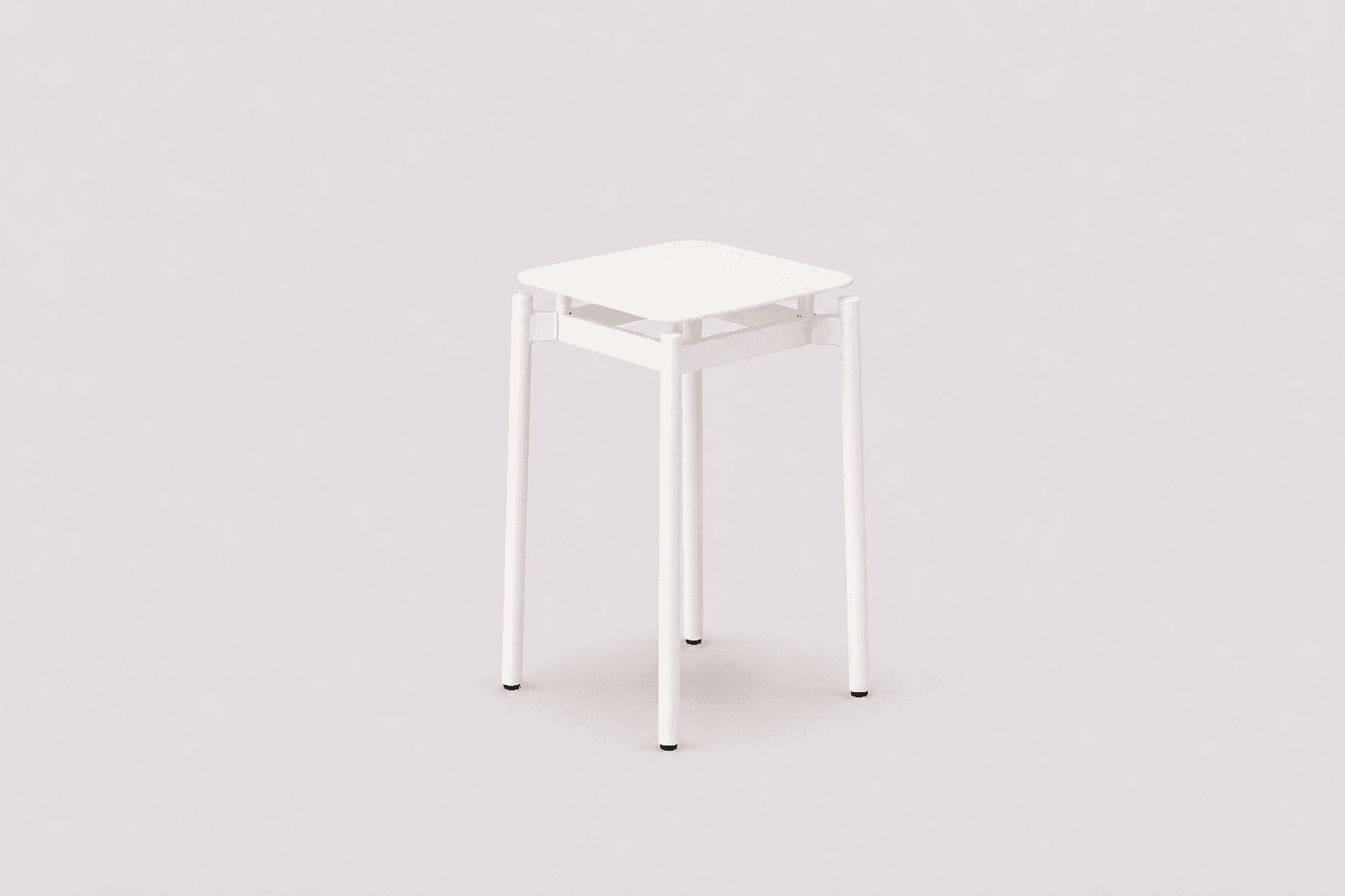 Stool Otto, banco bajo de diseño minimalista para interiores.