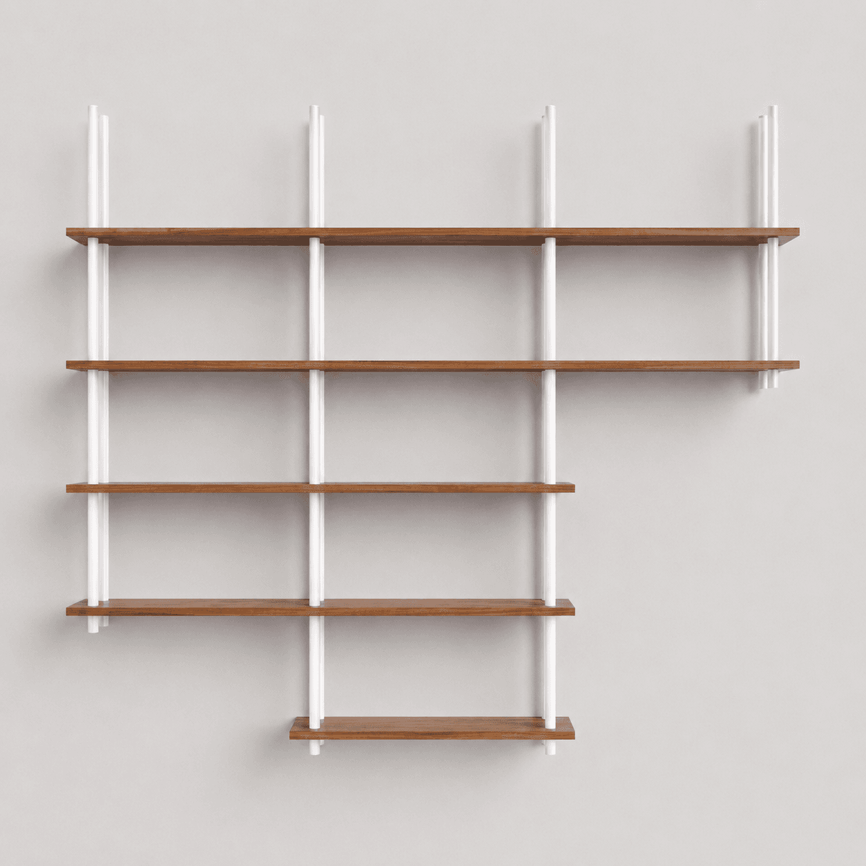 Estantería de diseño minimalista para espacios chicos.